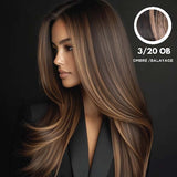 3-20 OB - Natural Dark Brown to Light Ash Blonde