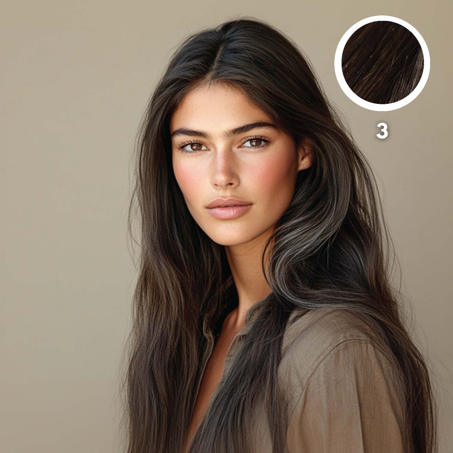 3 - Natural Dark Brown